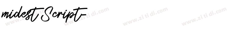 midest Script字体转换 midest Script字体转换